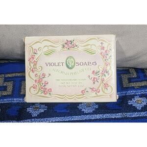 Vintage AVON 1980 Anniversary California Perfume Co. Violet Soaps NIB